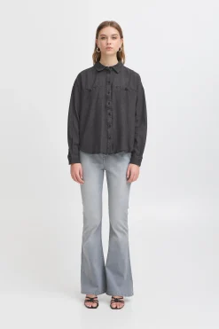 IHARCHER Chemise en jeans