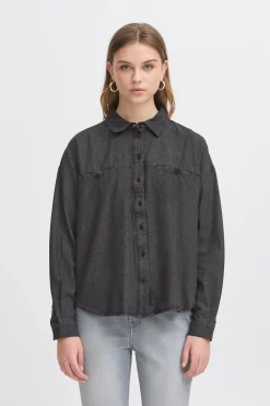 IHARCHER Chemise en jeans