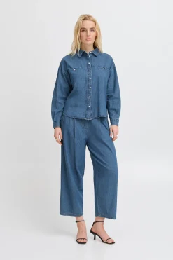 IHARCHER Chemise en jeans