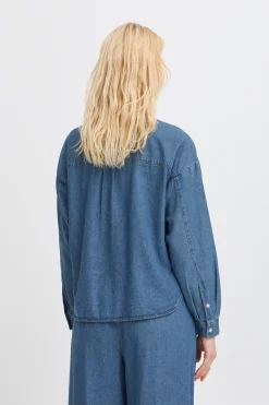 IHARCHER Chemise en jeans