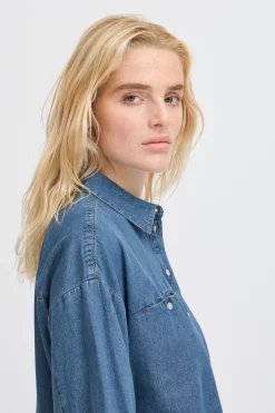 IHARCHER Chemise en jeans