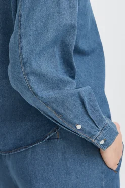 IHARCHER Chemise en jeans