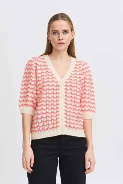 IHARDINA Cardigan à tricot