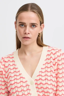 IHARDINA Cardigan à tricot