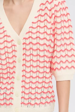 IHARDINA Cardigan à tricot