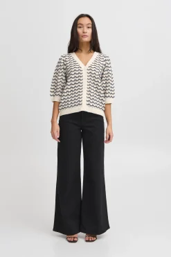 IHARDINA Cardigan à tricot