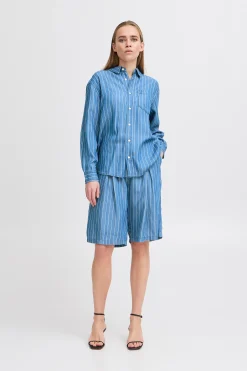 IHBECCOS Chemise en jeans