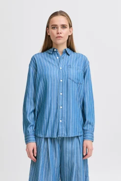 IHBECCOS Chemise en jeans