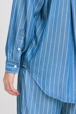 IHBECCOS Chemise en jeans