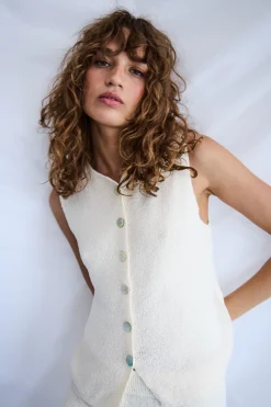 IHBLONDS Manteau tricoté