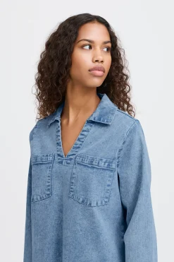 IHBONNIES Robe en jean