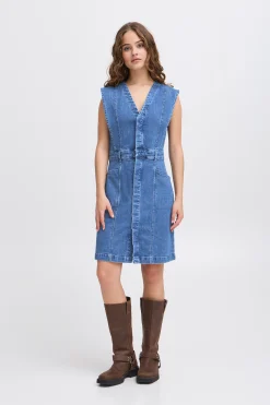 IHCALLY Robe en jean