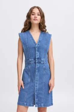 IHCALLY Robe en jean