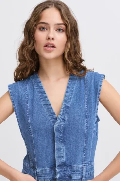 IHCALLY Robe en jean