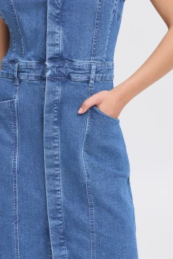 IHCALLY Robe en jean