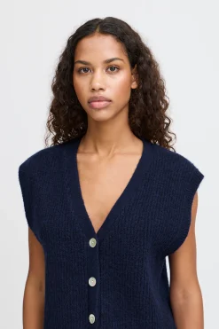 IHPOVOKE Manteau tricoté