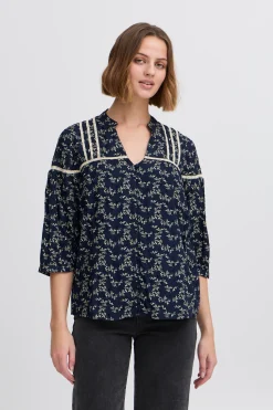IRJEANNE Chemise à manches longues